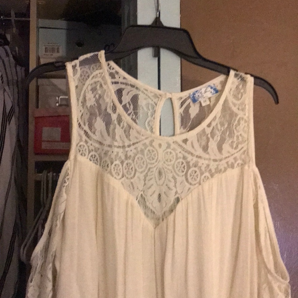 Lace plus size dress